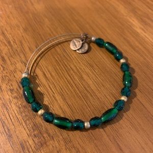 Alex and Ani Green and Gold Bracelet